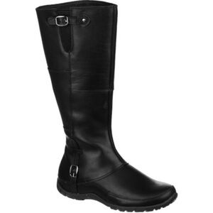 The North Face Camryn Black Leather Tall Waterproof Boots size 9.5